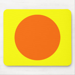 Kreis - orange und gelb mousepad