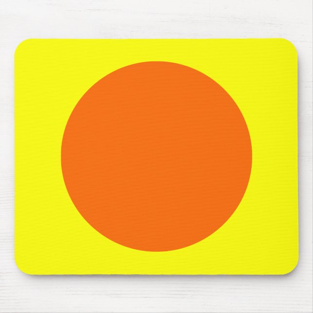 Kreis - orange und gelb mousepad (Vorne)