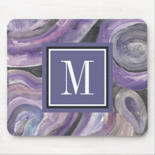 Kreis-Regen des Monogramm-  Mousepad
