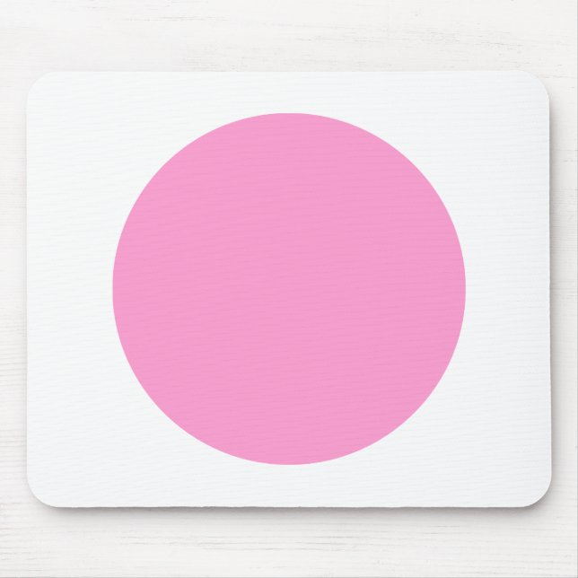 Kreis - Rosa und Weiß Mousepad (Vorne)