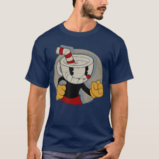 Kreis-Schatten-Porträt Videospiel Mädchen T-Shirt
