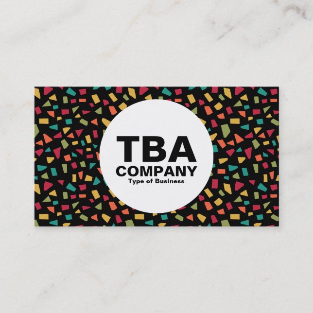 Kreis - Scherben - Farben 02 Visitenkarte (Vorderseite)