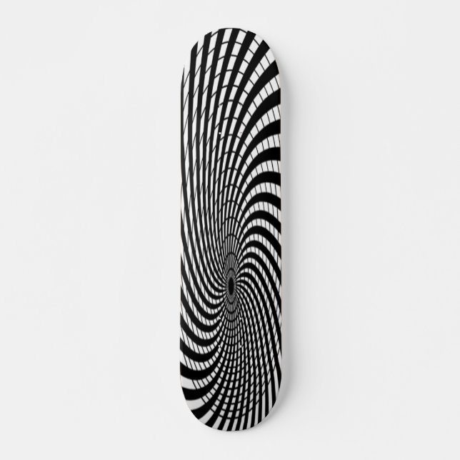 Kreis Schwarzweiss Skateboard (Vorne)