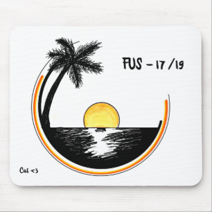 Kreis-Sonnenuntergang Mousepad