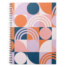 Kreis-Streifen im Mid-Century-Stil: Geometrisches