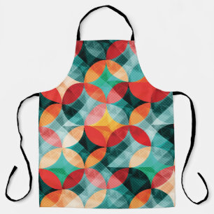 Kreis-Symphonie: Farbige abstrakte Vintage Schürze