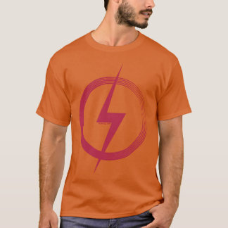 Kreis und Blitz vintage T-Shirt
