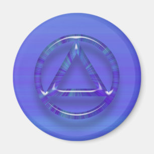 Kreis-und Dreieck-Erholungs-Nüchternheits-Magnet Magnet