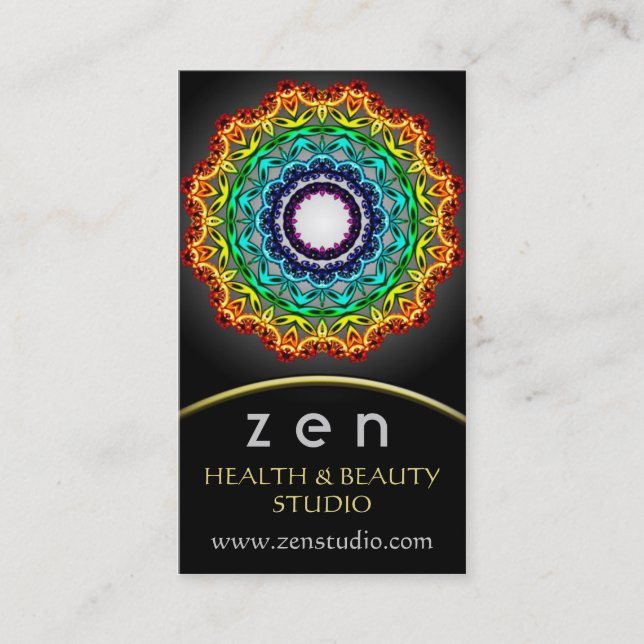 Kreis-Verzierungs-Mandala-Kunst, Visitenkarte (Vorderseite)