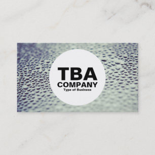 Kreis - Wassertropfen auf Glas 01 Visitenkarte