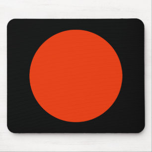 Kreis - Ziegel mit schwarz Mousepad