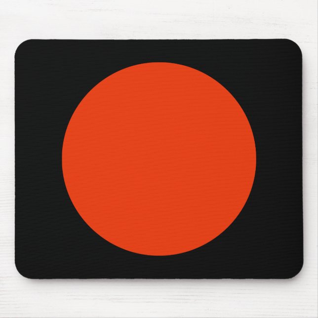 Kreis - Ziegel mit schwarz Mousepad (Vorne)