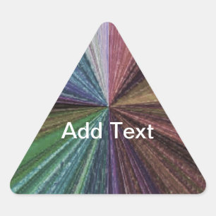 Kreisbogen Dreieckiger Aufkleber