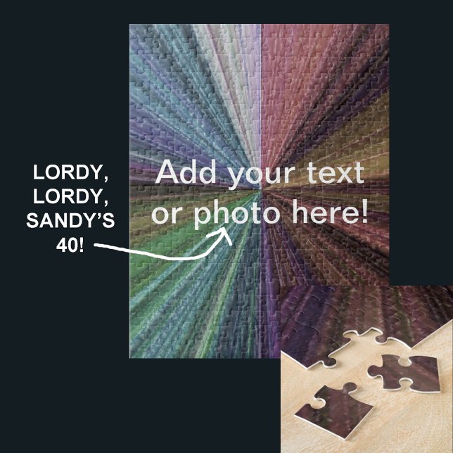 Kreisbogen Puzzle (Circular Gradient Earthy Rainbow Jigsaw Puzzle)