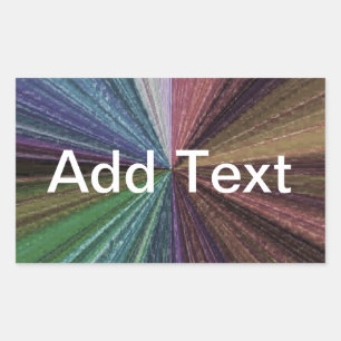 Kreisbogen Rechteckiger Aufkleber