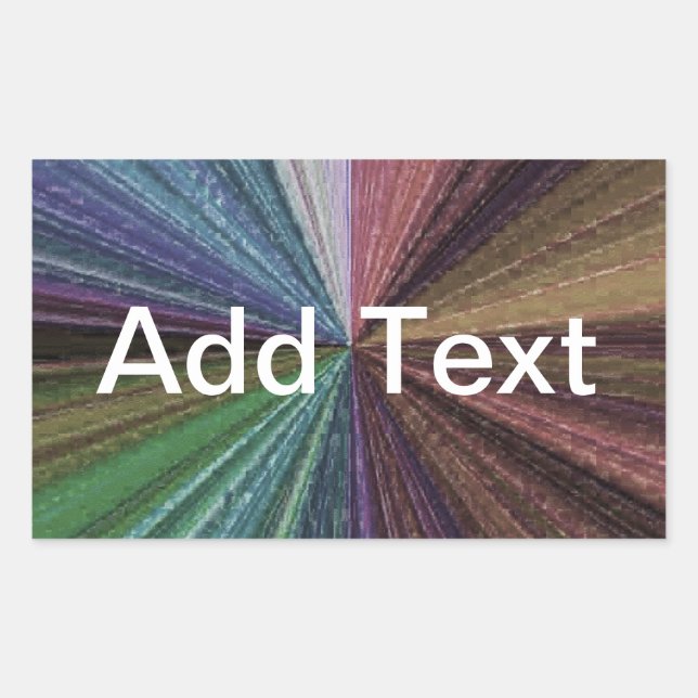 Kreisbogen Rechteckiger Aufkleber (Vorderseite)