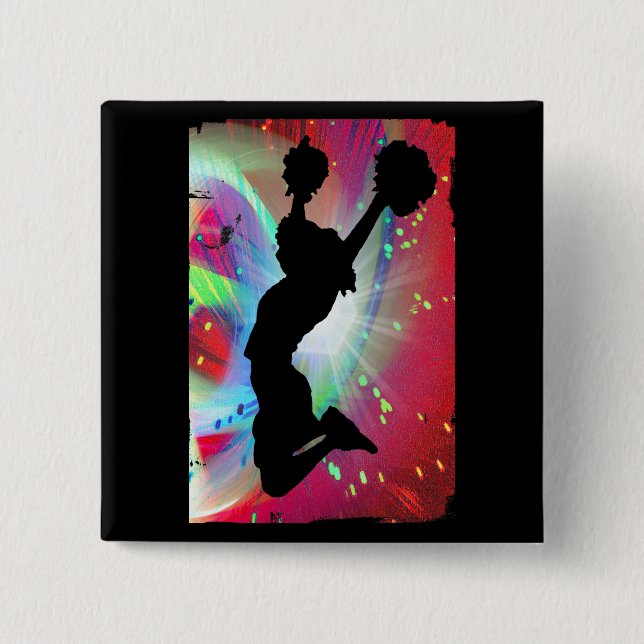 KreisColorburst mit Cheerleader Button (Vorderseite)