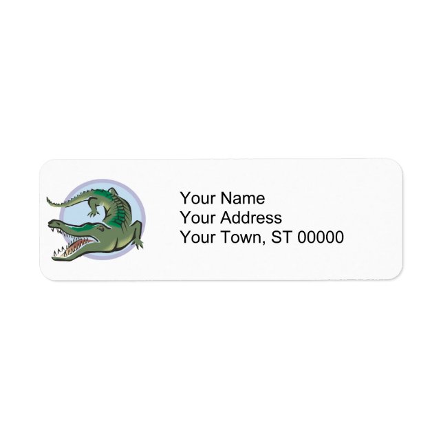 Kreisdesign mit Krokodil/Alligator (Vorne)