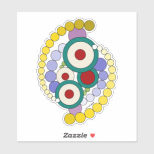 Kreise Abstrakte Artwork Aufkleber