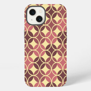 Kreise auf Kreisen - Lila und Creme iPhone 13 Hülle