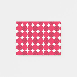 Kreise auf Kreisläufen - Cranberry und Grau Post-it Klebezettel