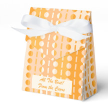 Kreise auf Streifen Orange Peach Ombre Zent