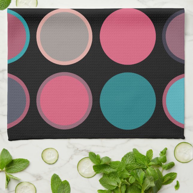 Kreise des Horizonts 3 Geschirrtuch (Gefaltet)