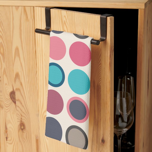 Kreise des Horizonts 3 Geschirrtuch (Drittel gefaltet)