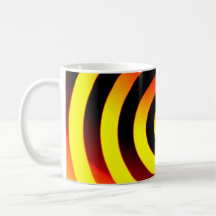 Kreise geometrische Hintergründe Muster in farbige Kaffeetasse
