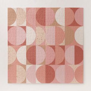 Kreise im Mittelalter-Stil: modernes geometrisches Puzzle
