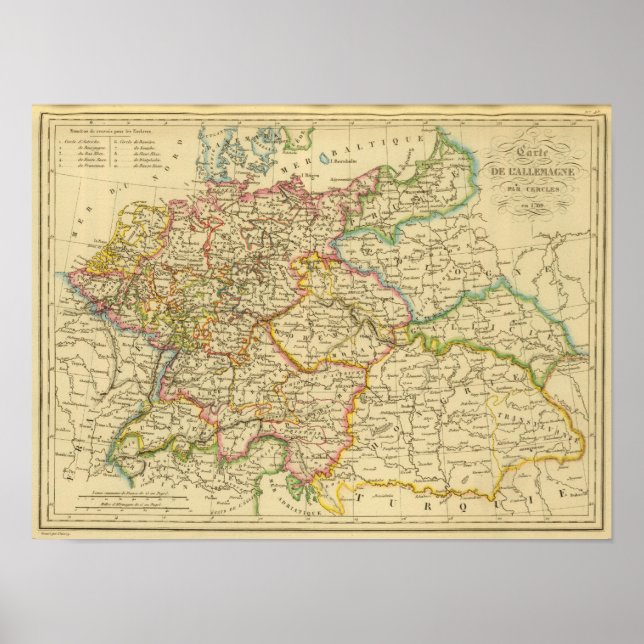 Kreise in Deutschland bis 1789 Poster (Vorne)