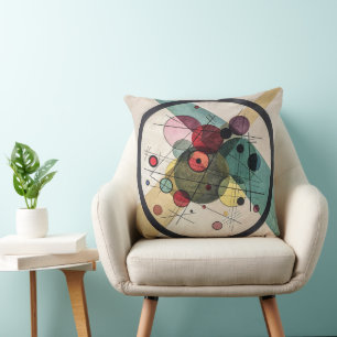 Kreise in einem Kreis - Kandinsky Kissen
