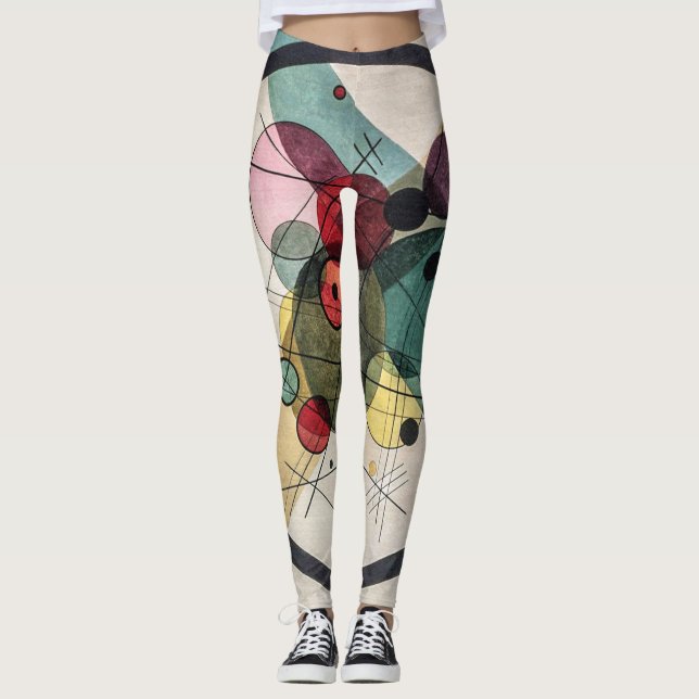 Kreise in einem Kreis - Kandinsky Leggings (Vorderseite)