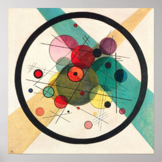 Kreise in einem Kreis, Kandinsky  Poster