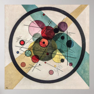 Kreise in einem Kreis - Wassily Kandinsky Moderne Poster