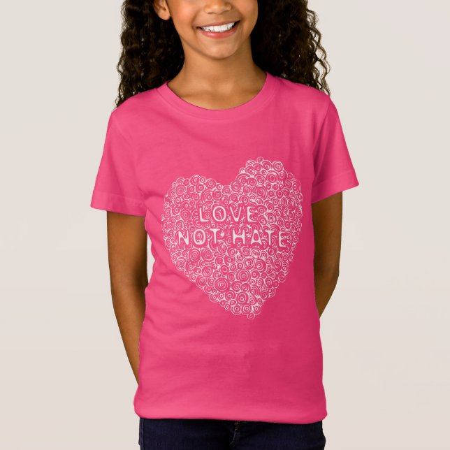 Kreise in meiner Herz Liebe nicht hassen KinderT - T-Shirt (Vorderseite)