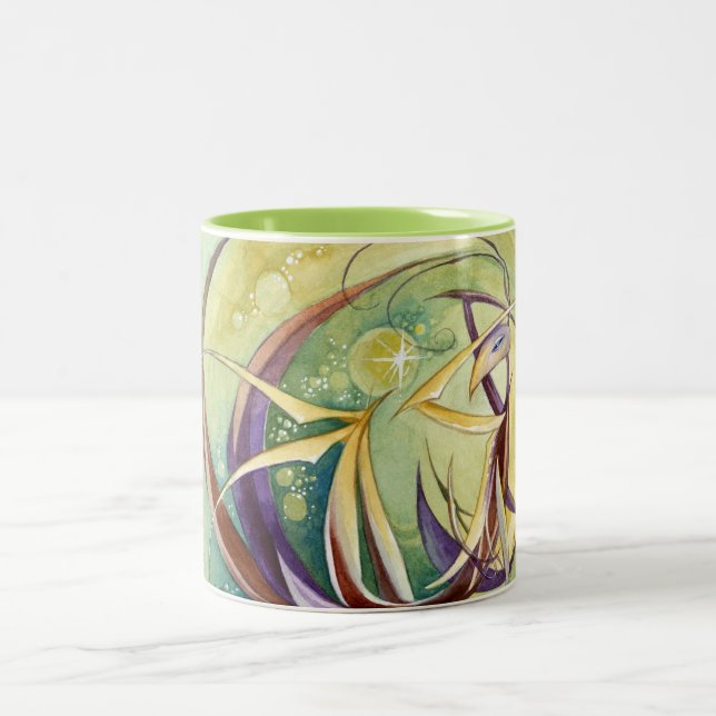 Kreise innerhalb der Kreise Zweifarbige Tasse (Mittel)