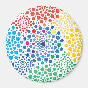 Kreise Mandala 3 Magnet