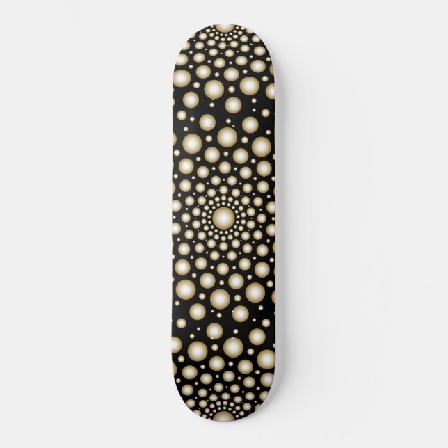 Kreise Mandala Skateboard (Vorderseite)