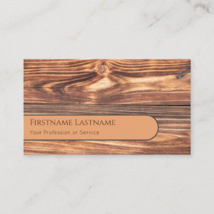Kreise mit 100% natürlichem Bio Holzstil Visitenkarte