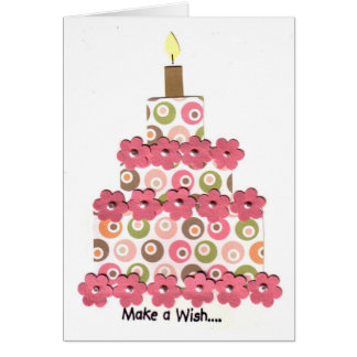 Kreise mit rosa Blumen-Kuchen