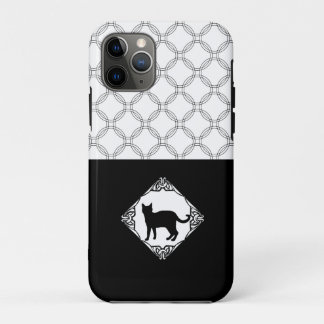 Kreise mit schwarzer Katze Case-Mate iPhone Hülle