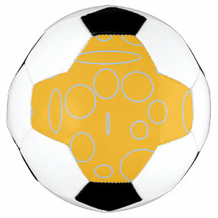 Kreise Schleifen auf Orange Geometric Fußball