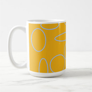 Kreise Schleifen in Orange Kaffeetasse