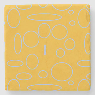 Kreise Schleifen in Orange Steinuntersetzer