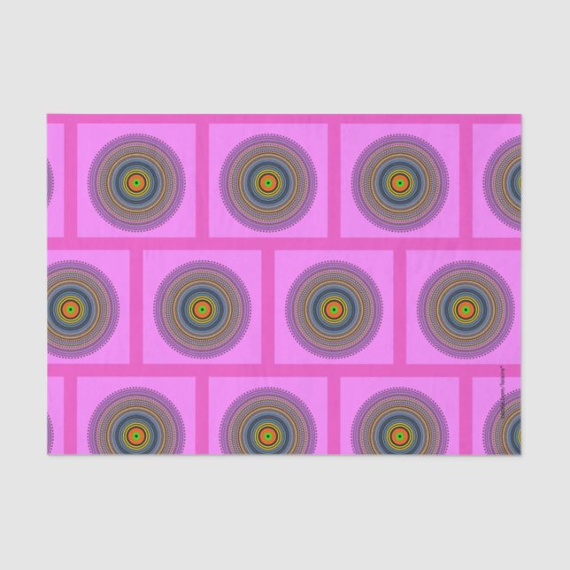 Kreise Seidenpapier (Vorderseite)