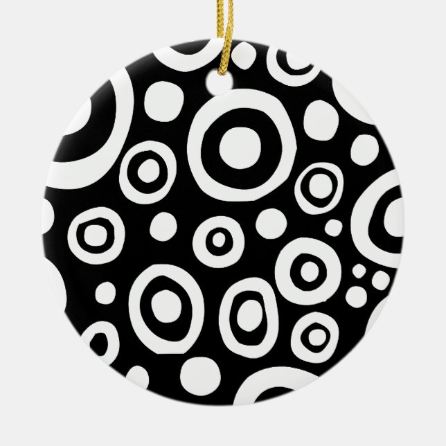 Kreise und Felder 01 Keramikornament (Vorne)