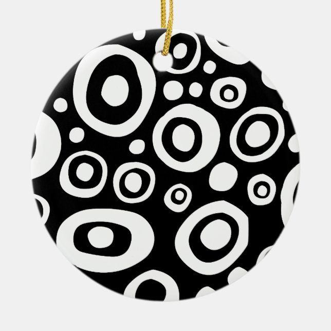 Kreise und Felder 04 Keramik Ornament (Vorne)