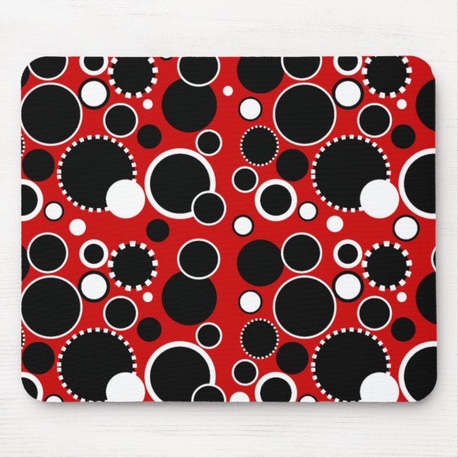Kreise und Punkte Mousepad (Vorne)