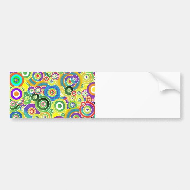Kreise von Farben Autoaufkleber (Vorne)